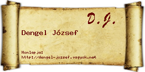 Dengel József névjegykártya